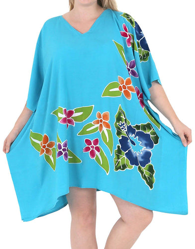Women's Dress Sundress Beachwear Plus Size Evening Casual Cover ups Turquoise