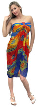 Cargar imagen en el visor de la galería, la-leela-womens-bathing-sarong-bikini-cover-up-wrap-dress-solid-20-plus-size