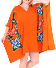 Load image into Gallery viewer, Women&#39;s Kimono Designer Sundress Beachwear Plus Evening Casual Cover ups Orange