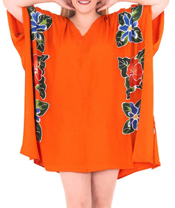 Women's Kimono Designer Sundress Beachwear Plus Evening Casual Cover ups Orange