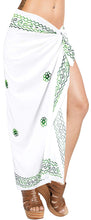 Load image into Gallery viewer, LA LEELA Women Beachwear Bikini Wrap Cover up Swimwear Solid 6 ONE Size