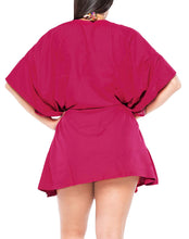 Load image into Gallery viewer, la-leela-bikini-coverup-dress-swim-beach-wear-caftan-swimsuit-women-embroidered
