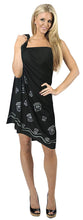 Load image into Gallery viewer, LA LEELA Women Bikini Cover up Wrap Dress Swimwear Sarong Solid 2 ONE Size