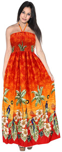 Tube Dress Maxi Skirt Beach Sundress Halter Boho Evening Party Swimsuit Backless