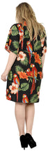 Load image into Gallery viewer, Bikini Cover up Dress Aloha Drawstring V Neck Swimsuit Womens Caftans BeachWear