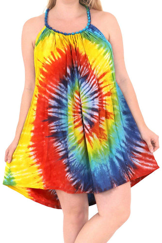 Women's Loose Designer Sundress Beachwear Evening Plus Casual Cover ups Yellow