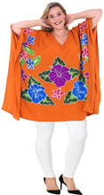 Load image into Gallery viewer, Women Beachwear Loose Fit Plus Size Loose Casual Blouse Top Orange 14 - 18