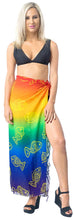 Load image into Gallery viewer, LA LEELA Women Beach Bikini Sarong Cover up Wrap Skirt Dress Printed 22 ONE Size