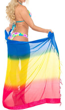 Load image into Gallery viewer, LA LEELA Beach Bikini Cover up Wrap Women Bathing Suit Sarong Jacquard ONE Size