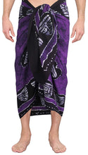 Load image into Gallery viewer, LA LEELA Beach Wear Mens Sarong Cover ups Bathing Suit Beach Towel Swim Pareo Wrap Batik