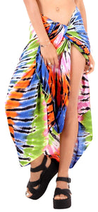 LA LEELA Women's Swimsuit Cover Up Sarong Bikini Swimwear Beach Cover-Ups Wrap Skirt Large Maxi GD