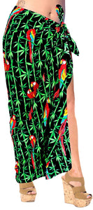 LA LEELA Women Beachwear Sarong Bikini Cover up Wrap Bathing Suit 5 ONE Size