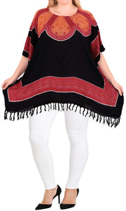 Women's Top Designer Tunic Beachwear Loose Fit Casual Plus Size  14 - 18