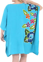 Load image into Gallery viewer, La Leela Beachwear Plus Size Lounger Light tunic Tops Bikini Cover ups Black