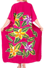 Load image into Gallery viewer, Women&#39;s Beachwear Swimwear Rayon Cover ups Aloha Swimsuit Caftans Multi Pink