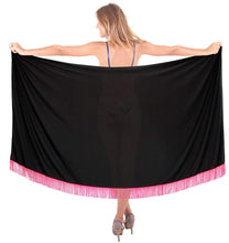 Load image into Gallery viewer, LA LEELA Womens Beach Swimsuit Cover Up Sarong Swimwear Cover-Up Wrap Skirt Plus Size Large Maxi BJ
