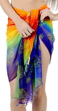 Load image into Gallery viewer, la-leela-beach-bikini-cover-up-wrap-women-sarong-multicolor-one-size