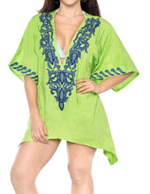 Load image into Gallery viewer, la-leela-bikini-swim-wear-swimsuit-beach-cover-ups-women-summer-dress-embroidery