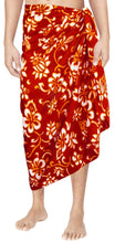 Load image into Gallery viewer, LA LEELA Beach Wear Mens Sarong Pareo Wrap Cover ups Bathing Suit Resort Towel Swimming