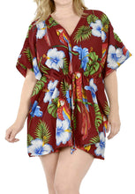 Load image into Gallery viewer, LA LEELA Cover up Beach Bikini Swimwear Swimsuit Kaftan Dress Women Printed