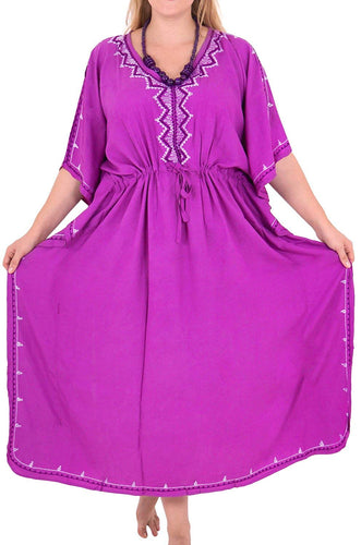 RAYON Ladies Beachwear Bikini Swimwear Tie Dye Plus Cover ups Tank LOOSE Purple