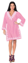 Load image into Gallery viewer, la-leela-bikini-swimwear-swimsuit-beach-cover-ups-womens-summer-dresses-printed
