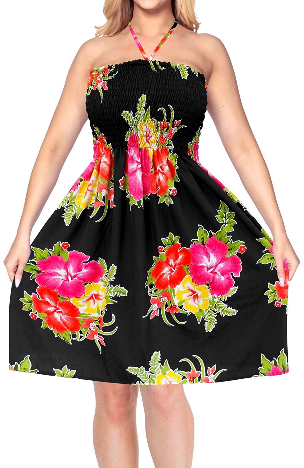 la-leela-womens-beach-bikini-short-tube-dress-casual-midi