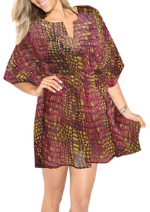 LA LEELA Bikini Swimwear Swimsuit Beach Cover ups Women Summer Dresses Printed