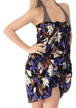 Load image into Gallery viewer, LA LEELA Women Beachwear Bikini Wrap Cover up Swimwear Bathing Suit 16 ONE Size