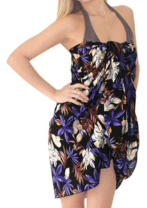 LA LEELA Women Beachwear Bikini Wrap Cover up Swimwear Bathing Suit 16 ONE Size