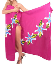 Load image into Gallery viewer, LA LEELA Womens Plus Size Sarong Swimsuit Cover Up Beach Wrap Skirt Sarong Wraps for Women Large Maxi EG
