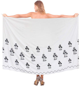 la-leela-womens-bikini-wrap-cover-up-swimsuit-dress-sarong-solid-one-size