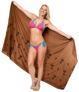 la-leela-womens-bikini-wrap-cover-up-swimsuit-dress-sarong-solid-5-one-size