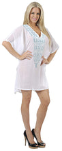 Load image into Gallery viewer, la-leela-bathing-suit-swim-beach-bikini-wear-swimsuits-cover-up-women-embroidery