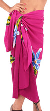 Load image into Gallery viewer, LA LEELA Womens Plus Size Sarong Swimsuit Cover Up Beach Wrap Skirt Sarong Wraps for Women Large Maxi EG