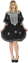 Load image into Gallery viewer, LA LEELA Coverup Beach Bikini wear Swimsuit Kimono Summer Dress Women Embroidery