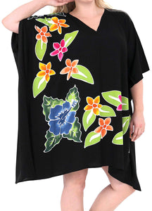 Women Dress Designer Sundress Beachwear Plus Size Evening Casual Cover ups Black