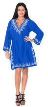 Load image into Gallery viewer, la-leela-bikini-swimwear-swimsuit-beach-cover-ups-womens-summer-dresses-printed