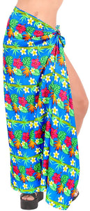 LA LEELA Women's Beachwear Bikini Wrap Cover up Swimsuit Dress Sarong 1 ONE Size