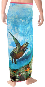 LA LEELA Swimwear Beachwear Bathing Suit Cover ups Mens Sarong Wrap Pareo Printed