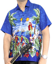 Load image into Gallery viewer, la-leela-mens-aloha-hawaiian-shirt-short-sleeve-button-down-casual-beach-party-4