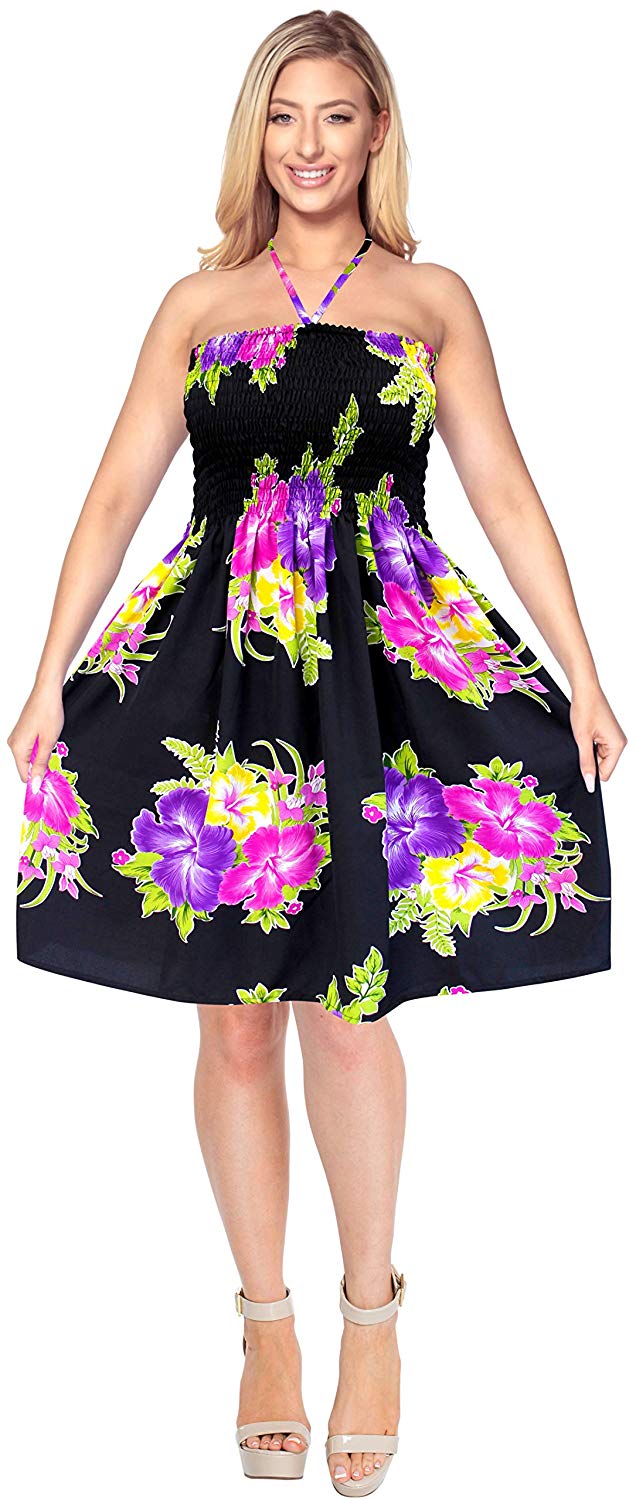 la-leela-womens-beach-bikini-short-tube-dress-casual-midi