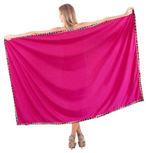 Load image into Gallery viewer, la-leela-womens-bikini-wrap-cover-up-swimsuit-sarong-dress-solid-one-size