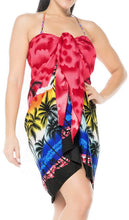 Load image into Gallery viewer, la-leela-womens-summer-casual-loose-swing-t-shirt-beach-sundress-kaftan-cover-up-1