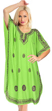Load image into Gallery viewer, LA LEELA Coverup Beach Bikini wear Swimsuit Kimono Summer Dress Women Embroidery