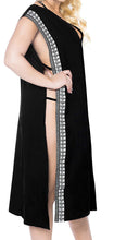 Load image into Gallery viewer, la-leela-rayon-solid-hawaiian-beach-cover-up-osfm-8-14-m-l-black_6321