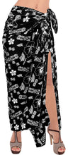 Load image into Gallery viewer, LA LEELA Women&#39;s Swimsuit Cover Up Sarong Bikini Swimwear Beach Cover-Ups Wrap Skirt Large Maxi ZJ
