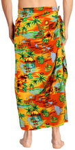 Load image into Gallery viewer, Beach Wear Mens Sarong Pareo Wrap Cover ups Bathing Suit Bamboo Towel Swimwear