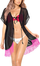 Load image into Gallery viewer, womens-tops-kimono-cardigan-beach-swim-cover-up-chiffon-solid