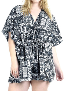 la-leela-womens-bikini-cover-up-dress-swim-beach-wear-caftan-swimsuit-printed